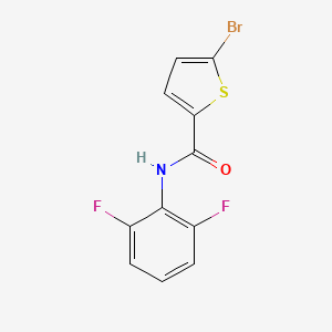 molecular formula C11H6BrF2NOS B7857391 (5-bromo(2-thienyl))-N-(2,6-difluorophenyl)carboxamide 