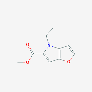 molecular formula C10H11NO3 B7857417 methyl 4-ethyl-4H-furo[3,2-b]pyrrole-5-carboxylate 