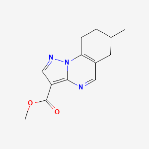 molecular formula C13H15N3O2 B7857431 Methyl 7-methyl-6,7,8,9-tetrahydropyrazolo[1,5-a]quinazoline-3-carboxylate 