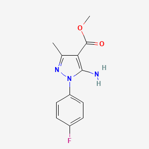 methyl 5-amino-1-(4-fluorophenyl)-3-methyl-1H-pyrazole-4-carboxylate