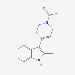 molecular formula C16H18N2O B7857502 3-(1-acetyl-1,2,3,6-tetrahydropyridin-4-yl)-2-methyl-1H-indole 