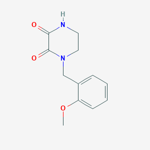 1-(2-Methoxybenzyl)piperazine-2,3-dione