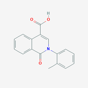 molecular formula C17H13NO3 B7857568 2-(2-Methylphenyl)-1-oxo-1,2-dihydroisoquinoline-4-carboxylic acid 