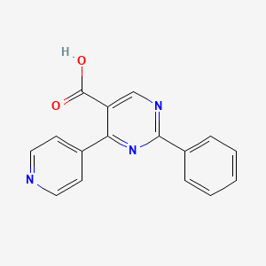 2-Phenyl-4-(4-pyridyl)-5-pyrimidinecarboxylic acid