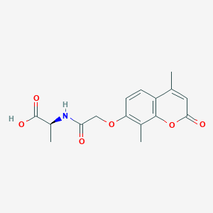 (2S)-2-[[2-(4,8-dimethyl-2-oxochromen-7-yl)oxyacetyl]amino]propanoic acid