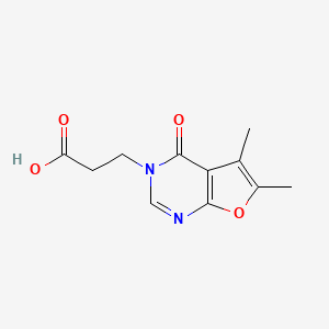 3-(5,6-dimethyl-4-oxofuro[2,3-d]pyrimidin-3(4H)-yl)propanoic acid