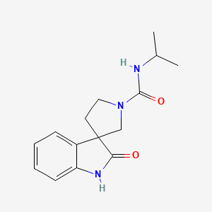 molecular formula C15H19N3O2 B7857638 N-isopropyl-2-oxospiro[indoline-3,3'-pyrrolidine]-1'-carboxamide 