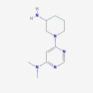 N-[6-(3-aminopiperidino)-4-pyrimidinyl]-N,N-dimethylamine