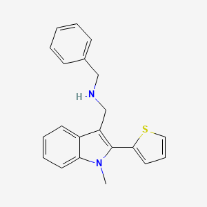 N-benzyl[1-methyl-2-(2-thienyl)-1H-indol-3-yl]methanamine