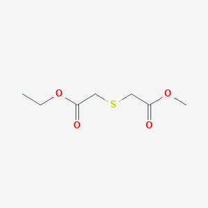 molecular formula C7H12O4S B7857738 Ethyl 2-[(2-methoxy-2-oxoethyl)sulfanyl]acetate CAS No. 127846-80-4