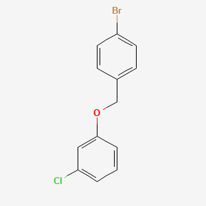 molecular formula C13H10BrClO B7857755 4-Bromobenzyl-(3-chlorophenyl)ether 