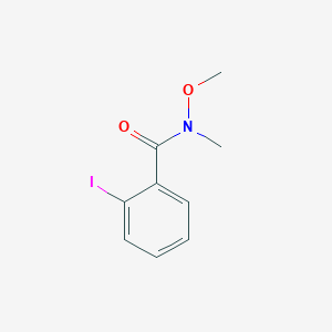 molecular formula C9H10INO2 B7857781 N-Methyl-N-methoxy-2-iodobenzamide 
