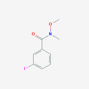 molecular formula C9H10INO2 B7857788 3-iodo-N-methoxy-N-methylBenzamide CAS No. 170282-53-8