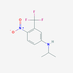 4-nitro-N-propan-2-yl-3-(trifluoromethyl)aniline