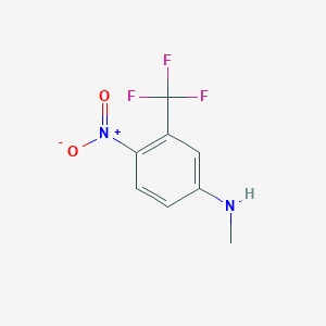 molecular formula C8H7F3N2O2 B7857803 N-methyl-4-nitro-3-(trifluoromethyl)aniline 