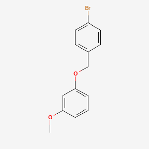 molecular formula C14H13BrO2 B7857930 4-Bromobenzyl-(3-methoxyphenyl)ether 