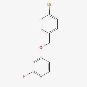 molecular formula C13H10BrFO B7857960 4-Bromobenzyl-(3-fluorophenyl)ether 