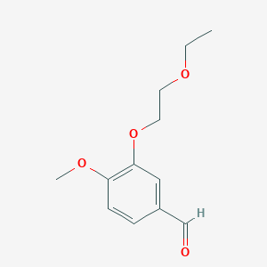 molecular formula C12H16O4 B7857980 3-(2-Ethoxyethoxy)-4-methoxybenzaldehyde 