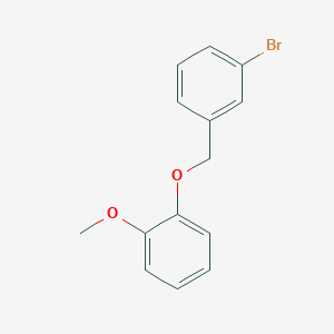 molecular formula C14H13BrO2 B7857994 3-Bromobenzyl-(2-methoxyphenyl)ether 