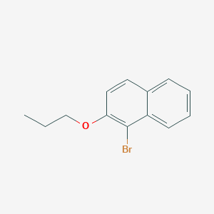 molecular formula C13H13BrO B7858014 1-Bromo-2-propoxynaphthalene 