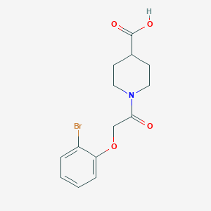 1-(2-(2-Bromophenoxy)acetyl)piperidine-4-carboxylic acid