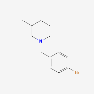 molecular formula C13H18BrN B7858033 1-(4-Bromobenzyl)-3-methylpiperidine 