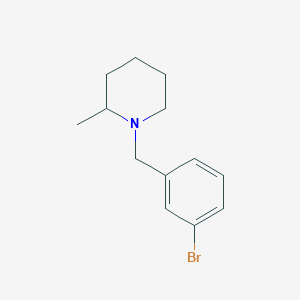 molecular formula C13H18BrN B7858048 1-(3-Bromobenzyl)-2-methylpiperidine 