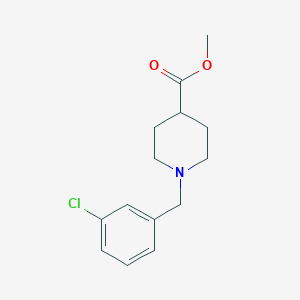 Methyl 1-[(3-chlorophenyl)methyl]piperidine-4-carboxylate