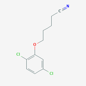molecular formula C11H11Cl2NO B7858077 5-(2,5-Dichloro-phenoxy)pentanenitrile 