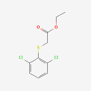 molecular formula C10H10Cl2O2S B7858128 Ethyl 2-(2,6-dichlorophenyl)sulfanylacetate 