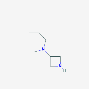 molecular formula C9H18N2 B7858142 N-(cyclobutylmethyl)-N-methylazetidin-3-amine 
