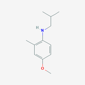 molecular formula C12H19NO B7858147 N-isobutyl-N-(4-methoxy-2-methylphenyl)amine 