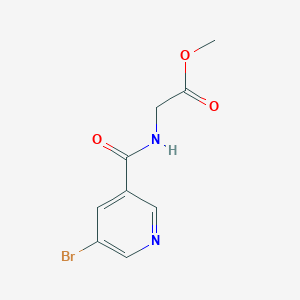 molecular formula C9H9BrN2O3 B7858164 Methyl 2-[(5-bromopyridine-3-carbonyl)amino]acetate 