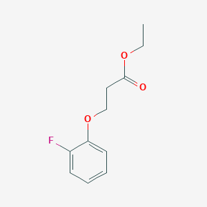 molecular formula C11H13FO3 B7858178 Ethyl 3-(2-fluorophenoxy)propanoate 