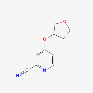 4-(Oxolan-3-yloxy)pyridine-2-carbonitrile