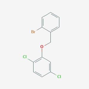 molecular formula C13H9BrCl2O B7858328 2-Bromobenzyl-(2,5-dichlorophenyl)ether 