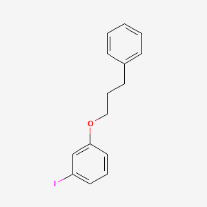 molecular formula C15H15IO B7858423 1-Iodo-3-(3-phenylpropoxy)benzene 