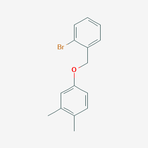 molecular formula C15H15BrO B7858451 2-Bromobenzyl-(3,4-dimethylphenyl)ether 