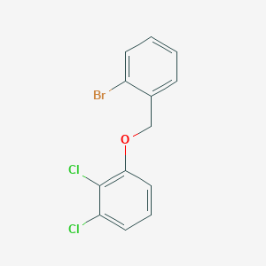 molecular formula C13H9BrCl2O B7858459 2-Bromobenzyl-(2,3-dichlorophenyl)ether 