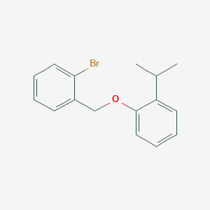 molecular formula C16H17BrO B7858473 2-Bromobenzyl-(2-iso-propylphenyl)ether 