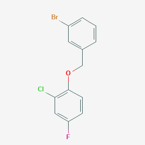 molecular formula C13H9BrClFO B7858487 3-Bromobenzyl-(2-chloro-4-fluorophenyl)ether 