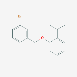 molecular formula C16H17BrO B7858525 3-Bromobenzyl-(2-iso-propylphenyl)ether 