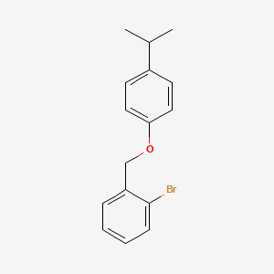 molecular formula C16H17BrO B7858537 2-Bromobenzyl-(4-iso-propylphenyl)ether 