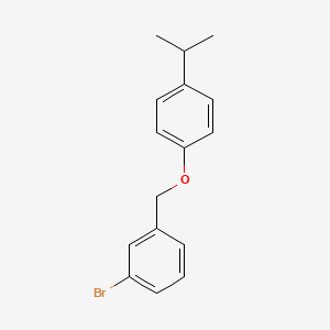 molecular formula C16H17BrO B7858544 3-Bromobenzyl-(4-iso-propylphenyl)ether 