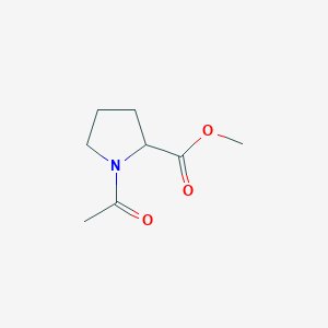 molecular formula C8H13NO3 B7858571 Methyl 1-acetylpyrrolidine-2-carboxylate 