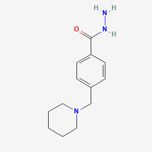 molecular formula C13H19N3O B7858612 4-(Piperidin-1-ylmethyl)benzohydrazide 