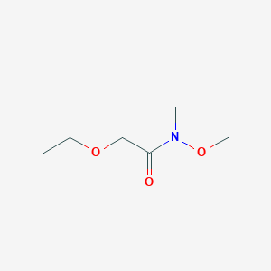 molecular formula C6H13NO3 B7858630 2-ethoxy-N-methoxy-N-methylacetamide 