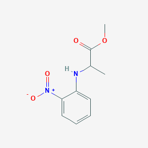 molecular formula C10H12N2O4 B7858661 Methyl 2-[(2-nitrophenyl)amino]propanoate 