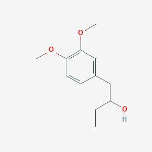 molecular formula C12H18O3 B7858682 1-(3,4-Dimethoxyphenyl)butan-2-ol CAS No. 26014-71-1