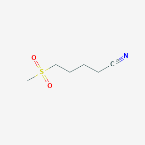 molecular formula C6H11NO2S B7858693 5-Methanesulfonylpentanenitrile CAS No. 54863-38-6